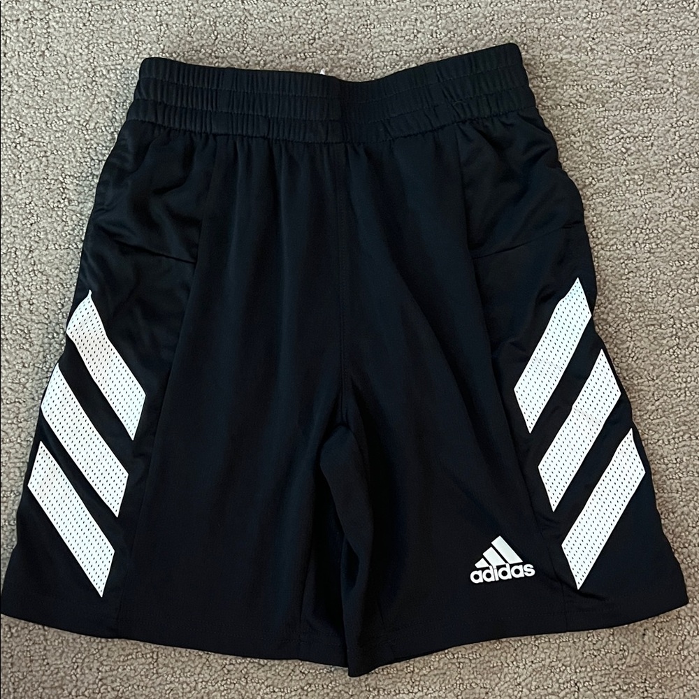 adidas Kids Black and White Shorts